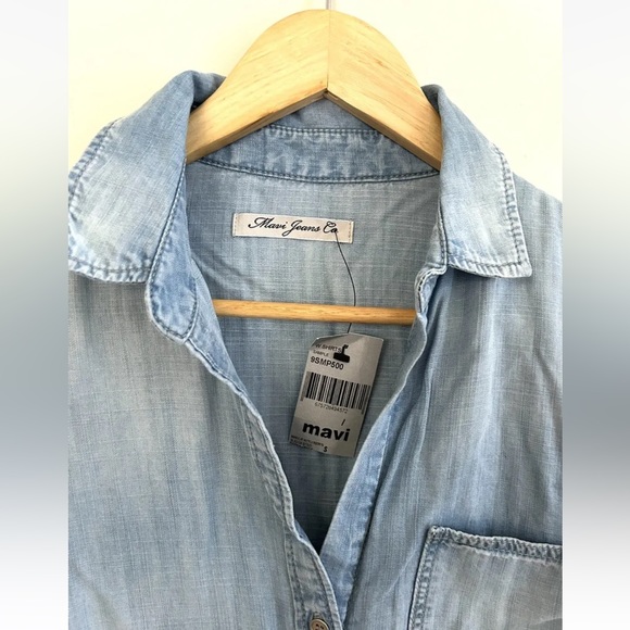 Mavi Denim Button Down Shirt, NWT New Size Small - Picture 2 of 5